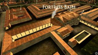 Animation of ancient Roman Fort in Caerleon Wales [upl. by Atikim]