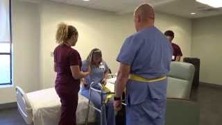 Physical Therapy Transfer Training  How To Transfer From Wheelchair To Bed [upl. by Asirralc]