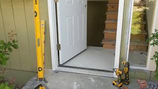 Jeld Wen Front Door Installation  Really crappy products and craftsmanship PART 1 [upl. by Omlesna]