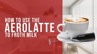 How To Use the AeroLatte To Froth Milk [upl. by Rycca]