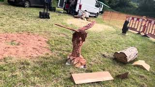 A fabulous range of wooden sculpture at Caerleon festival 2024 [upl. by Hui]