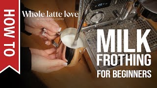 How To Milk Frothing for Beginners 5 Tips [upl. by Annazus]